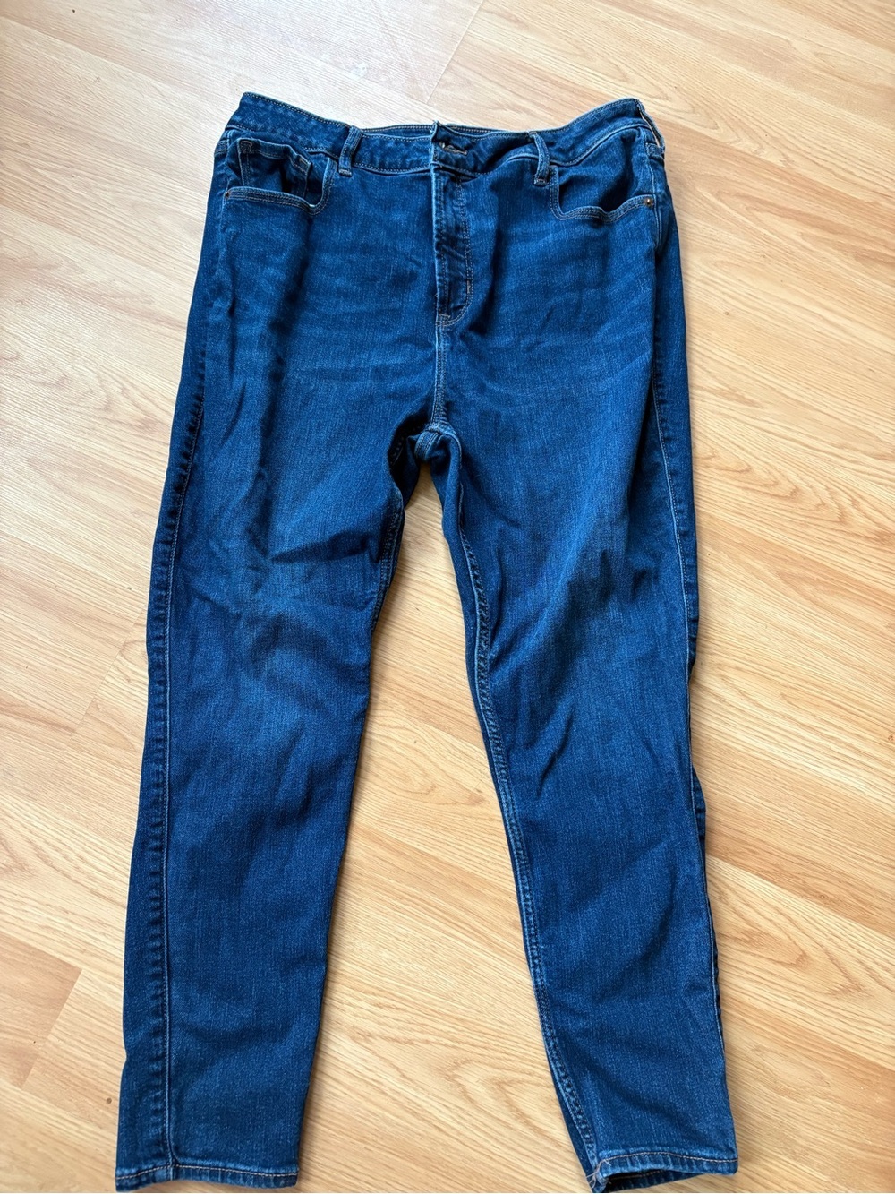 Old Navy Women’s Straight Dark Blue Jeans 18p rockstar, denim